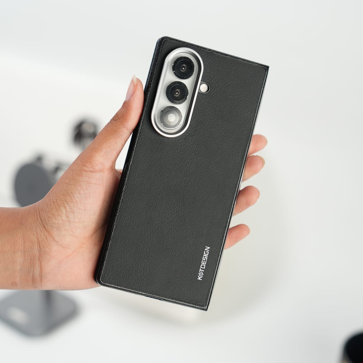 FRATO Fold 7 Collection Galaxy Z Fold 7 Leather Texture Front & Back Protective Case