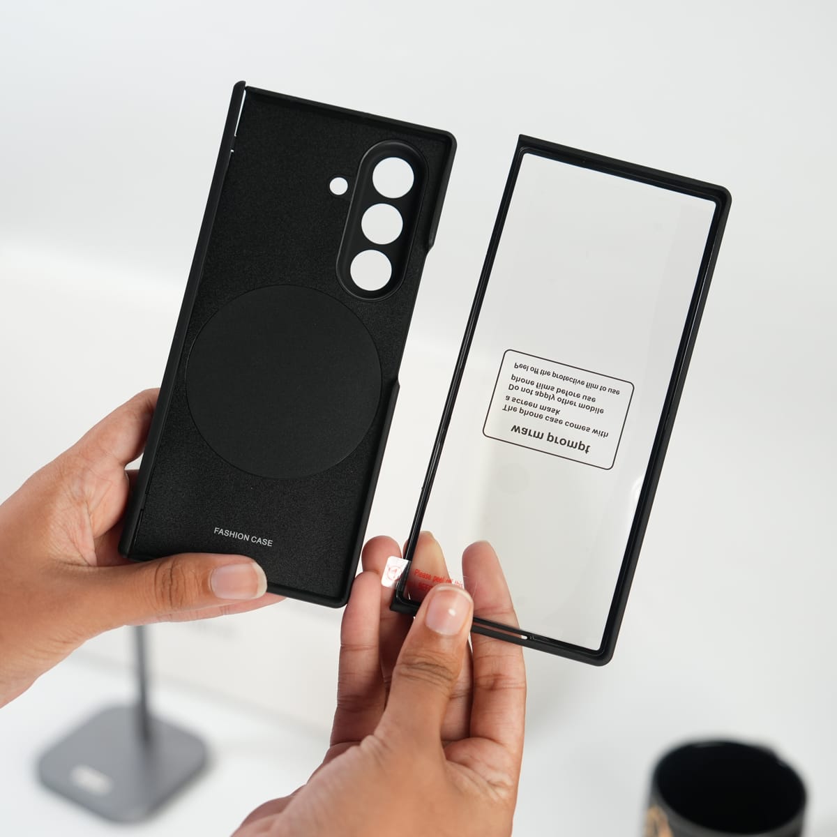 FRATO Fold 7 Collection Galaxy Z Fold 7 Matte MagSafe Case with 360° Rotating Stand & Hinge Protection
