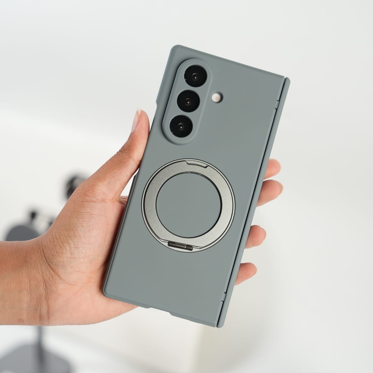 FRATO Fold 7 Collection Galaxy Z Fold 7 Matte MagSafe Case with 360° Rotating Stand & Hinge Protection