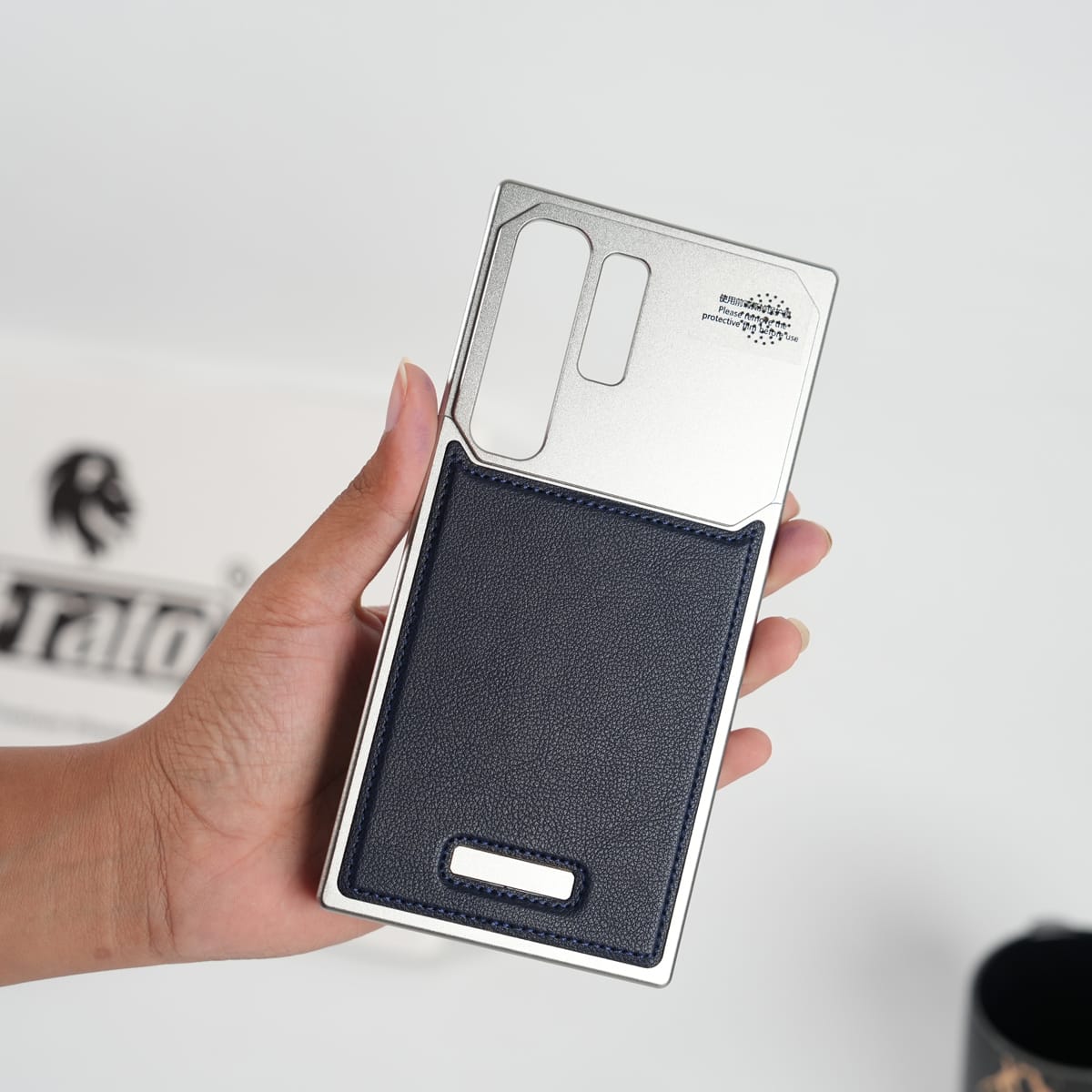 FRATO Galaxy Ultra Series Galaxy Ultra Series Premium Metallic Aeroflex Aluminium Stitch Leather Case