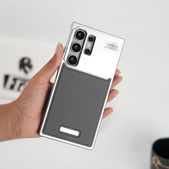 FRATO Galaxy Ultra Series Galaxy Ultra Series Premium Metallic Aeroflex Aluminium Stitch Leather Case