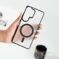Galaxy S26 Ultra Frosted Magsafe Shell Chrome Case