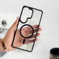 Galaxy S26 Ultra Transparent Shockproof Magnetic Ring Case