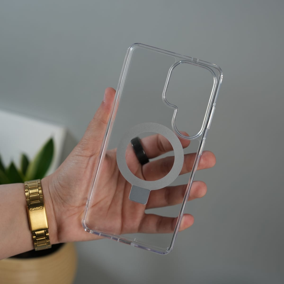 FRATO Samsung S26 Ultra Galaxy S26 Ultra Crystal Clear Kickstand Case | Invisible Power