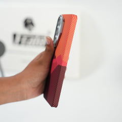 FRATO Samsung S26 Ultra Galaxy S26 Ultra Fiber Texture Case | Ultra Slim Hard Back Cover | Red Hill
