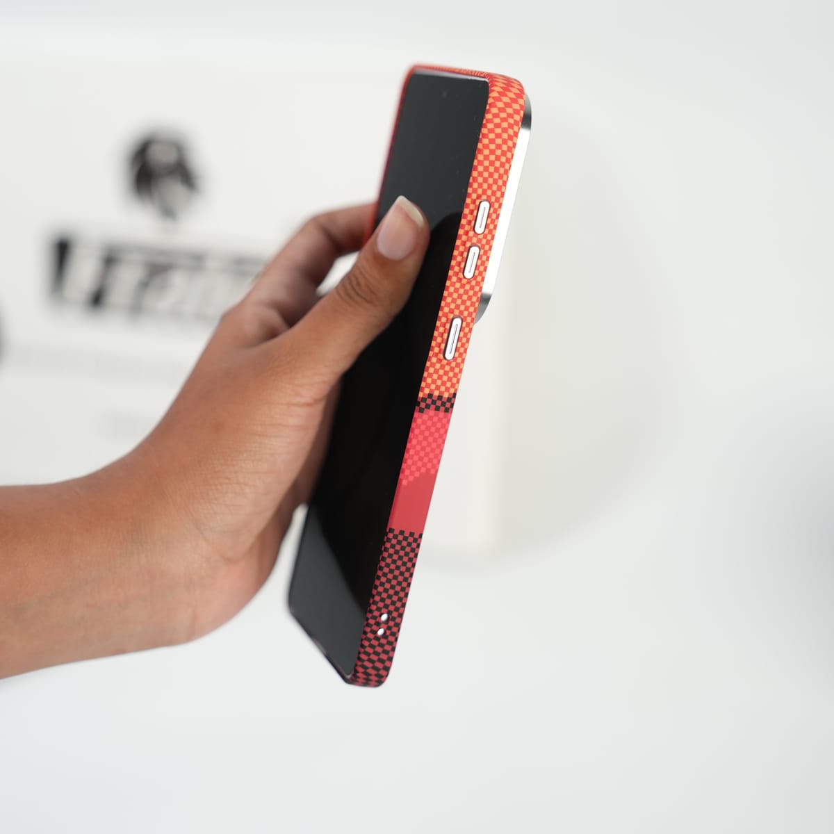 FRATO Samsung S26 Ultra Galaxy S26 Ultra Fiber Texture Case | Ultra Slim Hard Back Cover | Red Hill