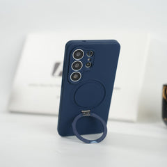 FRATO Samsung S26 Ultra Galaxy S26 Ultra Liquid Silicone Metal Stand Case Cover