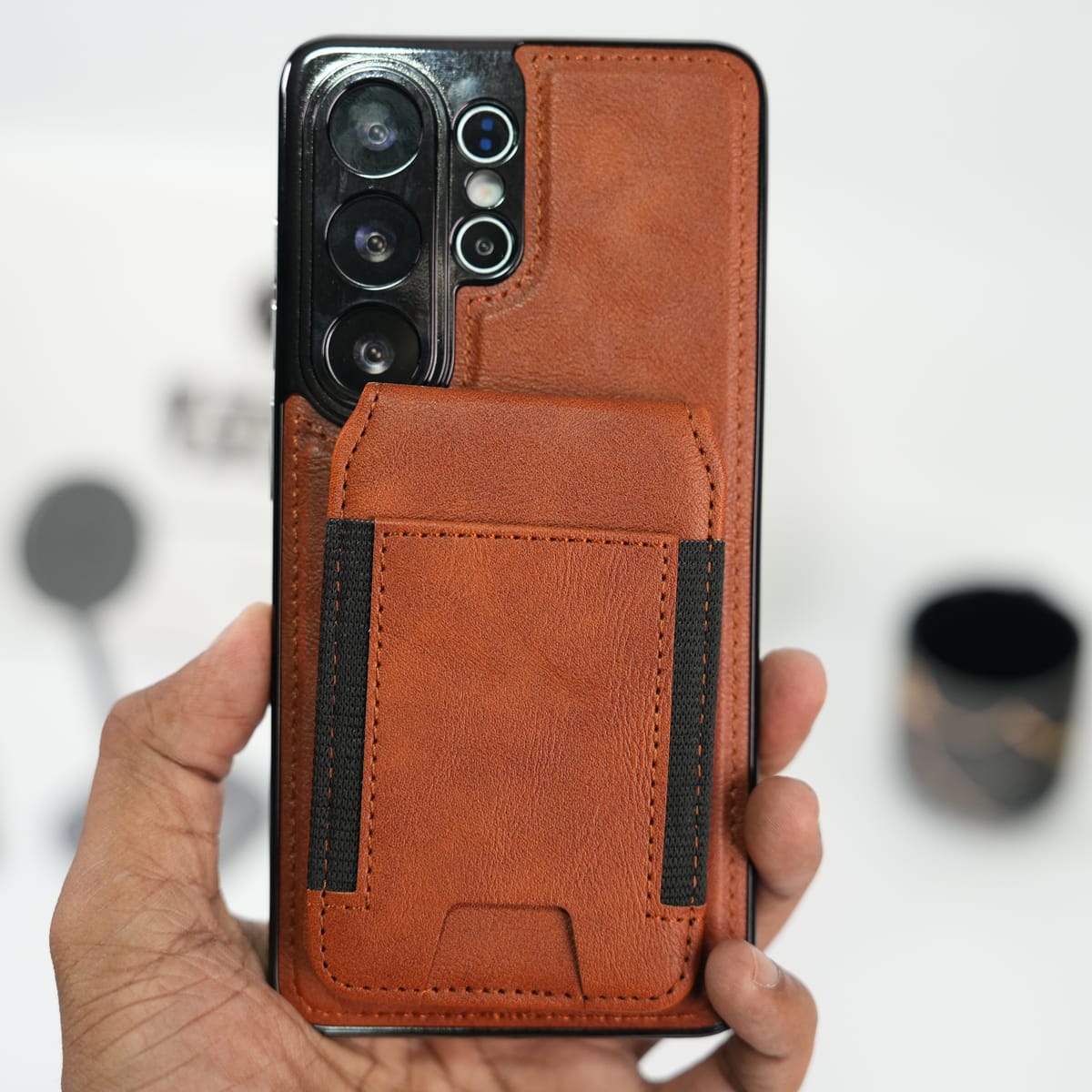 FRATO Samsung S26 Ultra Galaxy S26 Ultra Magnetic PU Leather Wallet Case with Detachable Card Holder