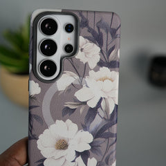 FRATO Samsung S26 Ultra Galaxy S26 Ultra Premium Floral Leather MagSafe Case Back Cover