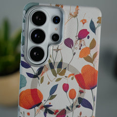 FRATO Samsung S26 Ultra Galaxy S26 Ultra Premium Floral Leather MagSafe Case Back Cover