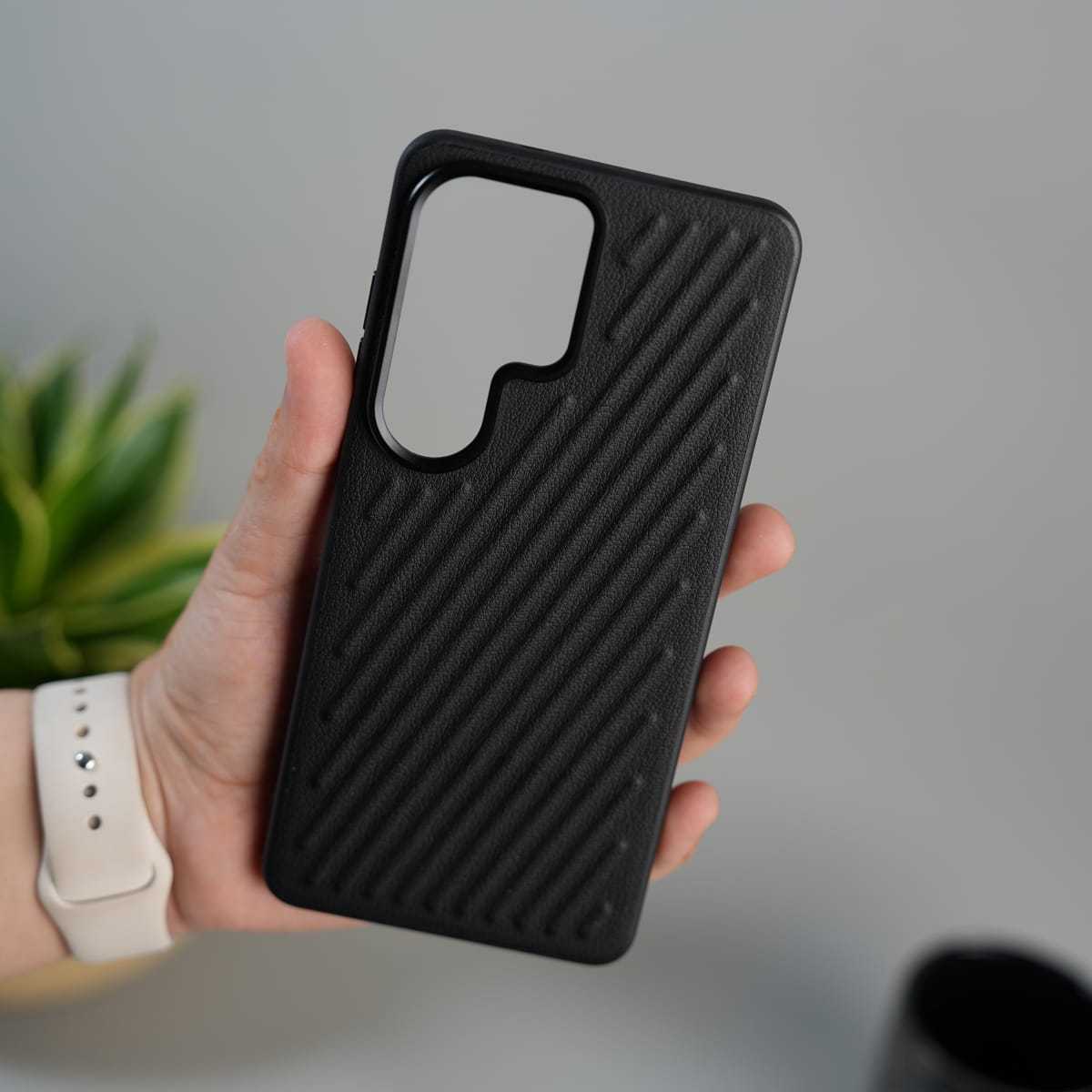 FRATO Samsung S26 Ultra Galaxy S26 Ultra Textured Line Grip Case | Anti-Slip Matte Back Shockproof Slim Cover