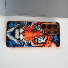FRATO Samsung S26 Ultra Galaxy Ultra Series Tiger Face Chrome Armor Case