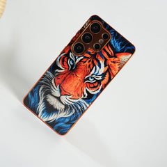 FRATO Samsung S26 Ultra Galaxy Ultra Series Tiger Face Chrome Armor Case