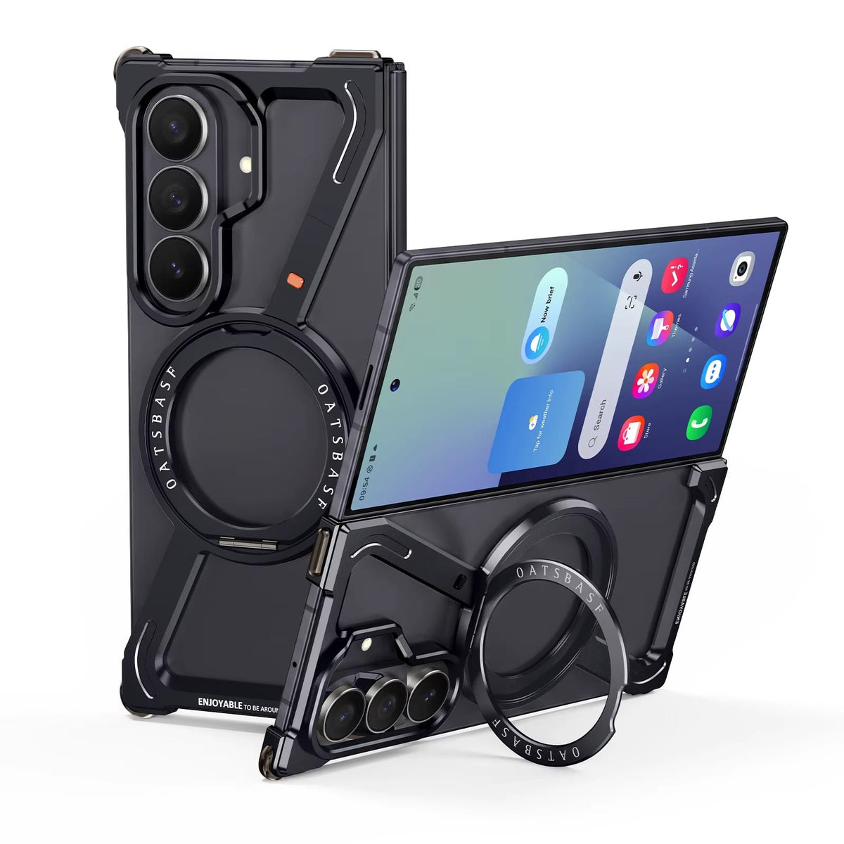 Z Shape Aluminium Metal Rotating Kickstand Case for Samsung Galaxy Z Fold 7