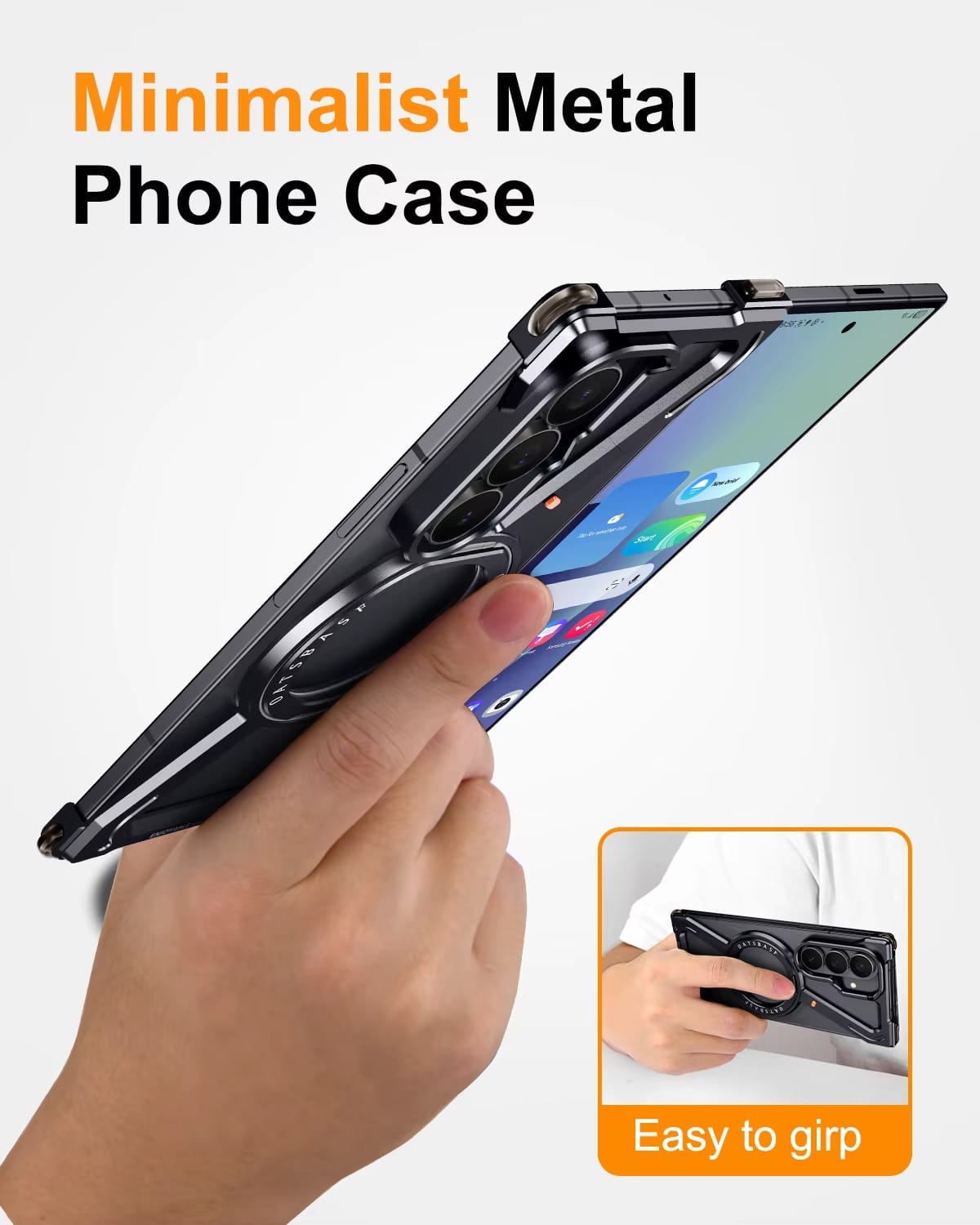 Z Shape Aluminium Metal Rotating Kickstand Case for Samsung Galaxy Z Fold 7