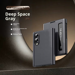 Smart View Leather Texture Flip Stand Case For Samsung Galaxy Z Fold 8
