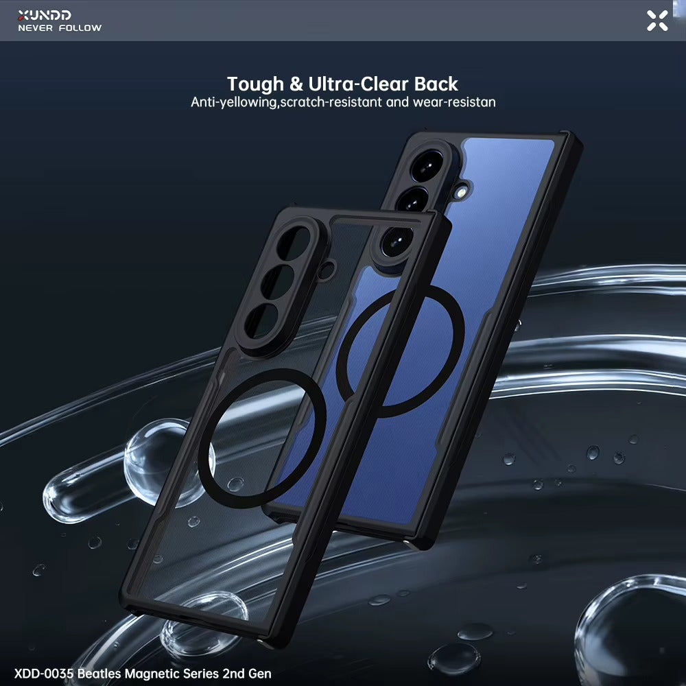 Transparent Back Case for Galaxy Fold 8 Ultra Magsafe Shockproof Airbags Bumper