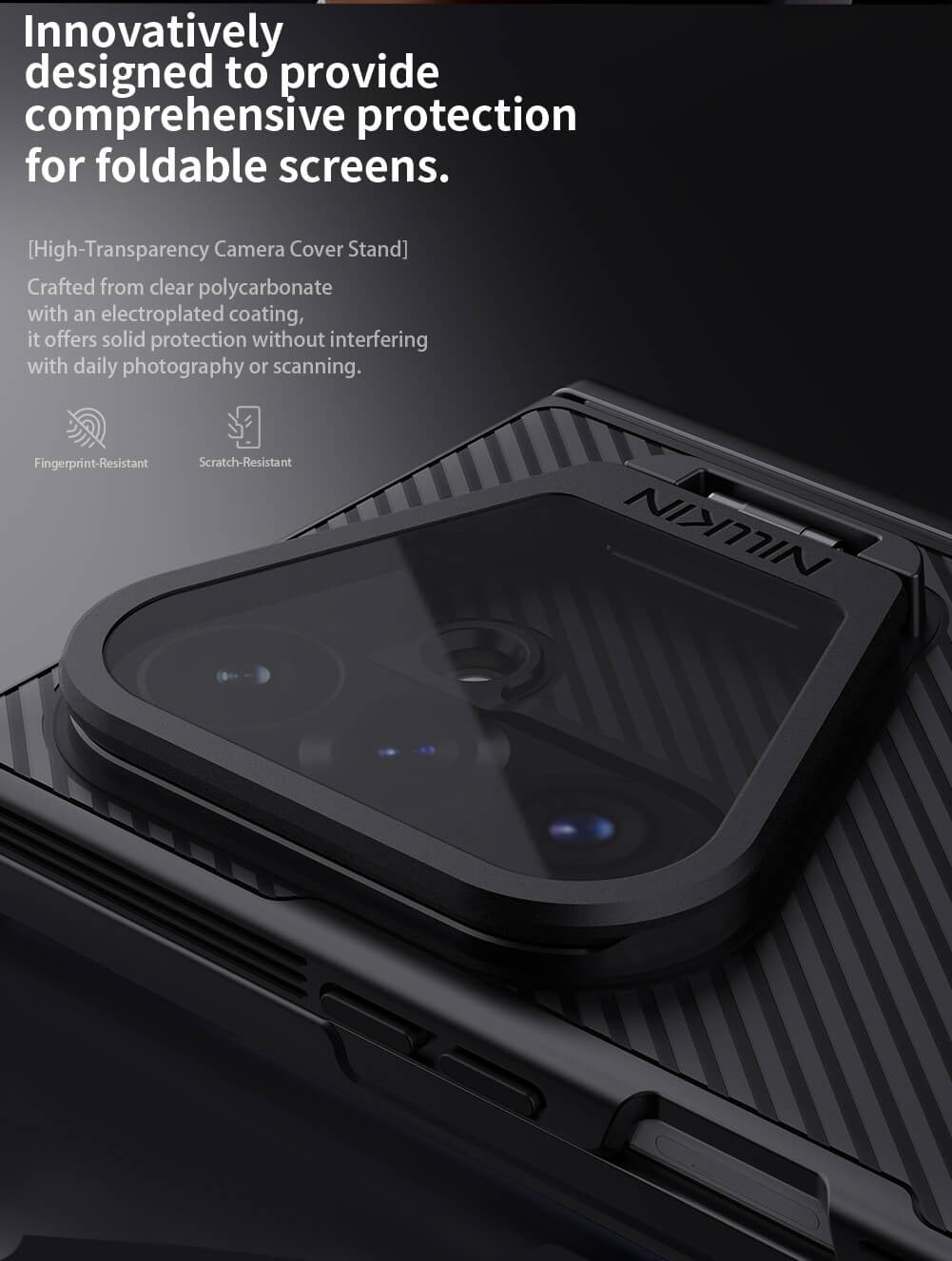 Nillkin Camshield Prop Magnetic Transparent Lens Guard Edition Camera protective cover case for Samsung Galaxy Z Fold 8 Ultra