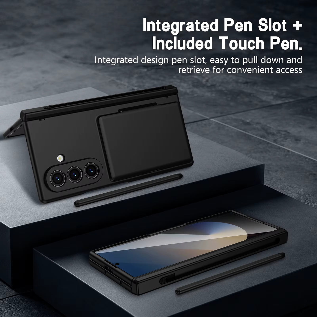 Premium Silk Matte Case for Samsung Galaxy Z Fold 8 Ultra | Built-In Card Holder & Hinge Protection