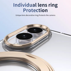 Crystal Clear Case for Galaxy Z Fold 8 with Rotating Ring Stand | Front Screen Protector