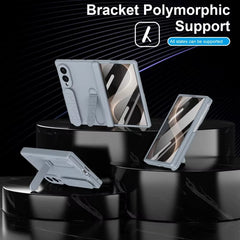 Matte Silicone Wrist Strap Case for Galaxy Z Fold 8 | Kickstand & Hinge Protection
