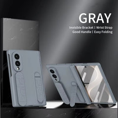 Matte Silicone Wrist Strap Case for Galaxy Z Fold 8 | Kickstand & Hinge Protection