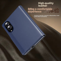 Smart View Leather Texture Flip Stand Case For Samsung Galaxy Z Fold 8