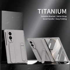 Matte Silicone Wrist Strap Case for Galaxy Z Fold 8 | Kickstand & Hinge Protection