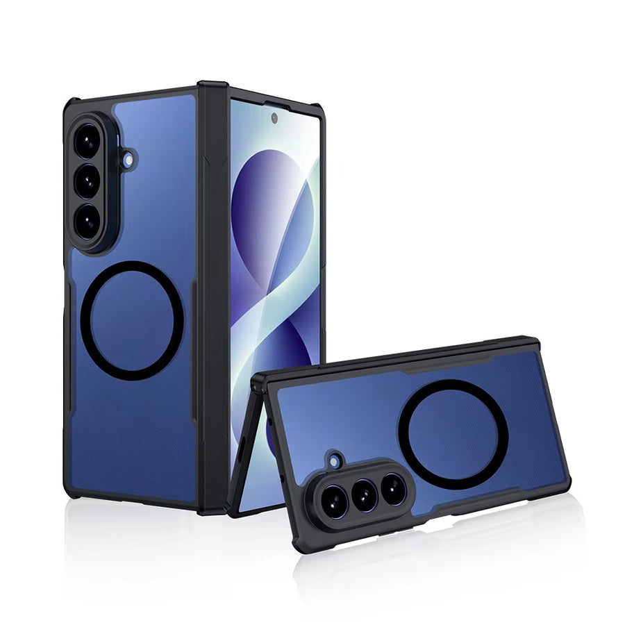 Transparent Back Case for Galaxy Fold 8 Ultra Magsafe Shockproof Airbags Bumper