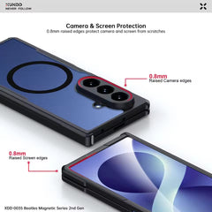 Transparent Back Case for Galaxy Fold 8 Ultra Magsafe Shockproof Airbags Bumper