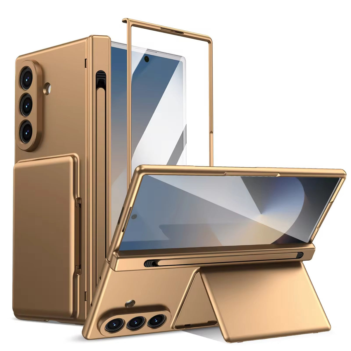 Premium Silk Matte Case for Samsung Galaxy Z Fold 8 Ultra | Built-In Card Holder & Hinge Protection