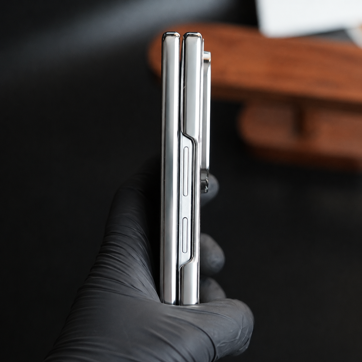 Ashoka Emblem Premium Case Cover for Samsung Galaxy Z Fold 6 (Silver)